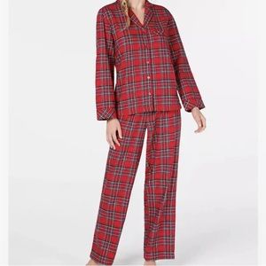 Women’s Clearance Sale 2 Piece Red  Brinkley Plaid Pajama Set 2XL